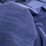 Diana Belle Heather Blue Short Sleeve Cold Shouder Silky Shirt Size Large Photo 11