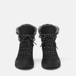 ZARA Chunky Sole Faux Fur Lining Mountain-Style Ankle Lace-Up Boots Size 39/8 BN Photo 1