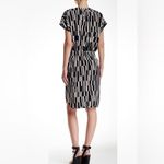 Vince . Block Print Cap Sleeve Dress, Coastal/Neutral, Sz XXS Photo 1