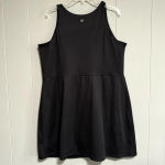 Gap NWT GAPFIT Active Tank Dress True Black Hidden Inner Short Phone PocketSize XXL Photo 2