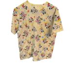 Disney Womens Scrub Top Mickey Mouse Minne Mouse Vintage Looking Print Size XS Photo 1