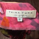 Trina Turk  Pink and Yellow Abstract Blouse Photo 2