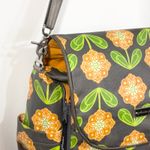 Petunia‎ Pickle Bottom Backpack Diaper Bag Convertible Floral EUC Brown Orange Gray Photo 7