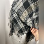 Apt. 9  Black Plaid Ruana Poncho Photo 8