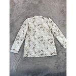 Joie NWT  Floral Linen Blend Blazer Neutral Tan White‎ Botanical Jacket Size M Photo 9