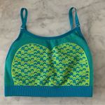 Gymshark  WTFLEX SEAMLESS STRAPPY SPORTS BRA Chevron Blue XS Photo 0