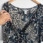 Travelers Wrap Top Dolman Sleeves Black Beige Large Chico's 2 Photo 4