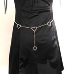 Rhinestones Heart Waist Chain Silver Photo 0