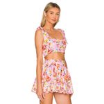 Agua Bendita Rhea Top and Skirt Pink Blossom Womens Size Large Photo 2