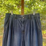 Ann Taylor LOFT Women's Pleated High Rise Wide Leg Trouser Jeans Size 14. NEW Photo 2