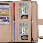 RFID Blocking Large Capacity Luxury Waxed Genuine Leather Clutch Wallet Multi Card Organizer Photo 1