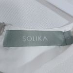 Solika White Asymmetrical Dahlia Dress Lagenlook Minimalist Size L Size L Photo 6