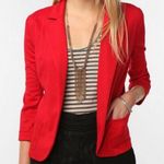 Sparkle & Fade Urban Outfitters  Red Relaxed Blazer Photo 0