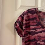 Xersion Pink/purple Camo tie knot front tee size Small Photo 3