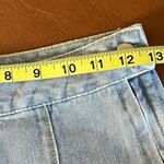 Light Blue Flare Jeans Daisy Flower Pattern NWT Small Size 26 Flat Front Photo 10