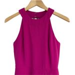 Adelyn Rae Dress Strappy Back Fit and Flare Magenta Cage Skater Back Size Small Photo 7