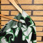 ZARA  Navy And Green One Shoulder Crop Top‎ Size Small Photo 4