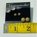 Taramanda Trio Earring Set Gold Studs‎ CZ Studs Gold Photo 3