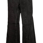 Free People We The ‎ Flare Jean Size 26 Black Denim Bell Bottom Stretch Pull On Photo 0