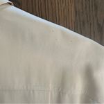 Calvin Klein Vintage Tie-Waist Safari Style Jacket in Ivory Cream Size 4 / Small Photo 8