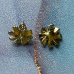 Yellow Flower Stud Earrings Rhinestone Daisy Girlhoodcore Retro Mod Jewelry Y2K Photo 5