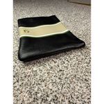 C. Wonder Women's Black Striped Clutch Purse with Gold Zipper Photo 3