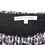 Search For Sanity Fuzzy Sequin Short Sleeve Sweater Top Medium Photo 5