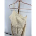 Banana Republic Dress Women Ivory Midi Button Front Size 18 Old Money Yacht Photo 9