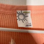 Aerie Offline by  Shirt‎ Womens Peach Pink Dance Club Waffle Knit Thermal Small Photo 3
