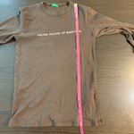 United Colors Of Benetton Long Sleeve T-Shirt Gray Graphic Print Women's Size M Photo 9