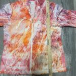 Chico's Chico’s Weekends Full Zip Paisley Jacket With Pockets Size 1 (8-10) Photo 2