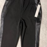 Line and Dot NWT  Black Sheepskin Stripe Pants Photo 5
