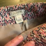 J.Crew  NWOT Women's Pink Metallic Confetti Jacquard Mini Skirt - Size 2 Photo 2