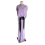 Helsa  - NWT Constantina Jersey Dress With Bow in Amethyst Sz XL Photo 4