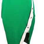Boohoo  Green Sleeveless Asymmetrical Button Slit Mini Bodycon Tank Dress Size 14 Photo 2