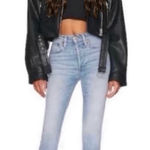 RE/DONE NWT Revolve x Originals 90s High Rise Ankle Crop in Worn Light Azure Photo 0