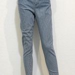 Madewell 31 9" mid rise skinny piper stripe stretch jean pant P2 2323 Photo 12