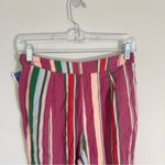 Free People NWT  Size 2 La Paz Slim Crop Berry Combo Pants Cotton Blend Photo 4