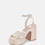 Dolce Vita Wessi Pearl Heels White Size 9 Photo 7
