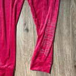 Juicy Couture  Bright Pink Velour joggers Bling L Photo 1