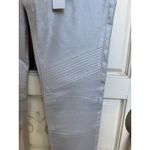 DL1961  Hazel Runway Collection Alloy Silver Metallic‎ Skinny Biker Jeans Size 26 Photo 2