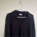 J.Crew Sweater-Polo in Extra-Soft Yarn Black Photo 3