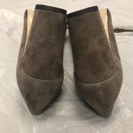 Suede Taupe Pointed Japanese Designer Heels Size 7 Photo 5