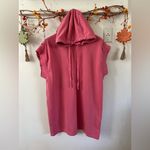 ZARA  Pink Sleeveless Hoodie Dress Photo 3