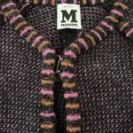 Missoni  Purple/Black Wool Blend Sweater Coat , Sz 4 Photo 11