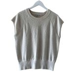 Madewell Cream Ivory Muscle Sweater Tee Bohemian Cotton Blend Preppy SZ M # 2448 Photo 2