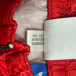 Adidas • Solid Red Quilted Stitch Shorts Photo 5