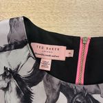 Ted Baker  Print Dress Jorie Wild Horses 3/4 Sleeve Mini Shift Size 2 Photo 5