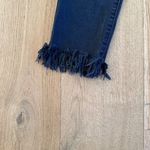Just Black  - Fringe Hem Denim Jeans in Black Photo 1