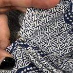 Romeo + Juliet Couture  medium navy white romper vneck snaps shut 1.5” inseam nwt Photo 10